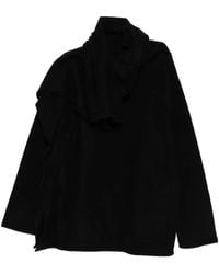 Yohji Yamamoto - High-Neck Draped Sweater - Lyst