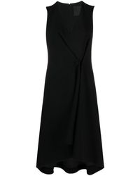 Givenchy - Robe mi-longue plissée à boutonnière - Lyst