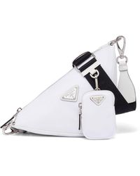 Prada - Triangle Re-nylon Shoulder Bag - Lyst