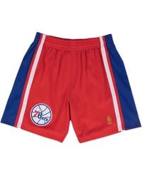 Mitchell & Ness - 1996/97 Philadelphia 76Ers "Scarlet" Shorts - Lyst