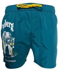 Iceberg - Zwembroek Met Beerprint - Lyst