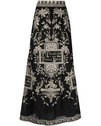 Zimmermann - Floral-embroidered A-line Skirt - Lyst