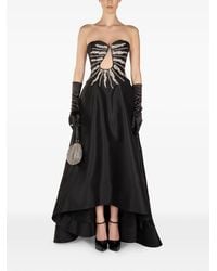 ARAFTU - Embellished-Detail Strapless Asymmetric Dress - Lyst