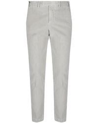 PT Torino - Corduroy-Effect Tailored Trousers - Lyst