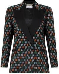 Philipp Plein - Monogram-Strass Single-Breasted Blazer - Lyst