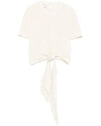 Nanushka - Mariel Frayed-Detail Top - Lyst