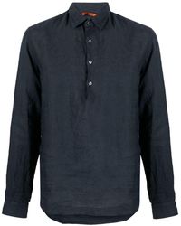 Barena - Pavan Classic-collar Linen Shirt - Lyst