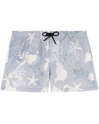 Versace - Badeshorts mit Seesterne-Muster - Lyst