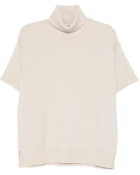 Lorena Antoniazzi - Roll-Neck Short-Sleeve Sweater - Lyst