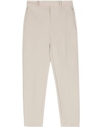 Theory - High-waist tapered trousers - Lyst