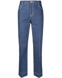 Tory Burch - Straight-Leg Denim Jeans - Lyst