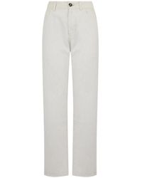 Moorer - Logo-Patch Straight-Leg Jeans - Lyst