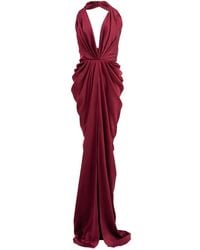 Ana Radu - Draped Halterneck Maxi Dress - Lyst