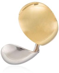 Charlotte Chesnais Bond Gold-plated Thumb Cuff in Metallic | Lyst