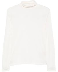 Majestic Filatures - T-Shirt Manches Longues À Col Roulé - Lyst
