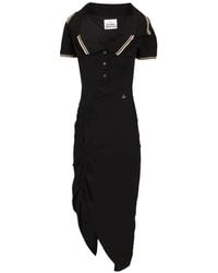 Vivienne Westwood - Long Monday Pulling Polo-Collar Midi Dress - Lyst