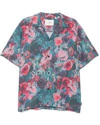 Les Deux - Bouquet Floral-Print Short-Sleeve Shirt - Lyst