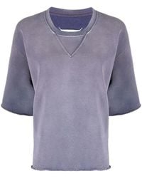Maison Margiela - Short-Sleeve Organic-Cotton Sweatshirt - Lyst