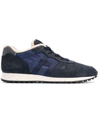 Hogan Sneakers con design color-block - Blu