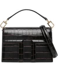 TOTEME - T-Flap Mini-Tasche Mit Kroko-Effekt - Lyst