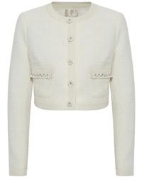LoveShackFancy - Alphie Cropped Tweed Blazer - Lyst