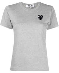 COMME DES GARÇONS PLAY - Logo Cotton T-shirt - Lyst