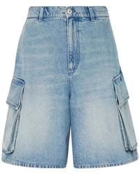 JW Anderson - Jeans-Shorts Mit Aufgesetzten Taschen - Lyst