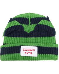 Charles Jeffrey - Supersized Chuncky Ears Striped Beanie - Lyst