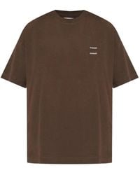 Samsøe & Samsøe - Joel Logo-Print Cotton T-Shirt - Lyst