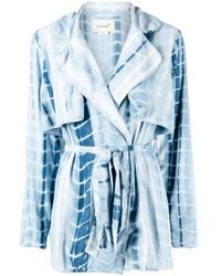 Bambah - Tie-Dye Trench-Style Blouse - Lyst