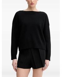 Benetton - Ribbed Boat Neck Knitwear - Lyst