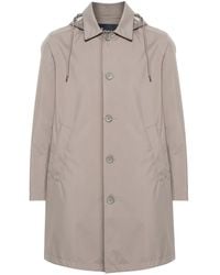 Herno - フーデッド シングルコート - Lyst