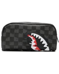 Sprayground - Shark-Mouth Checkered Wash Bag - Lyst