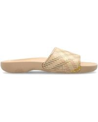 Burberry - Dive Check Sandals - Lyst