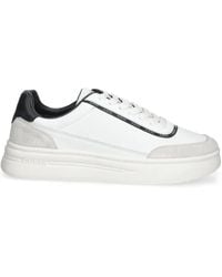 Guess - Logo-Trim Low-Top Sneakers - Lyst