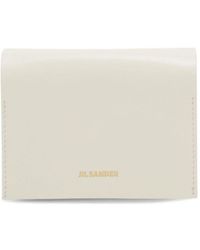 Jil Sander - Logo-stamp Leather Card Holder - Lyst