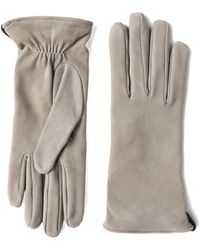 Brunello Cucinelli - Gants En Cuir À Fronces - Lyst