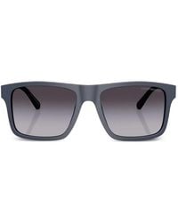 Emporio Armani - Matte Square Sunglasses - Lyst