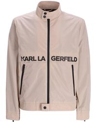 Karl Lagerfeld - Veste légère à logo imprimé - Lyst