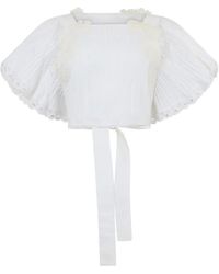 Alberta Ferretti - Blouse Plissée - Lyst