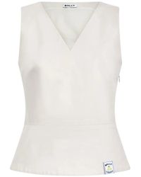 Bally - V-Neck Sleeveless Top - Lyst