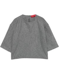 Thelatest - Dulce Round-Neck Top - Lyst