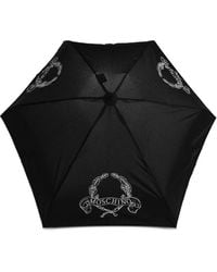 Moschino - Logo-Print Folding Umbrella - Lyst