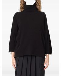 MEIMEIJ - Pearl-Embellished Roll-Neck Sweater - Lyst