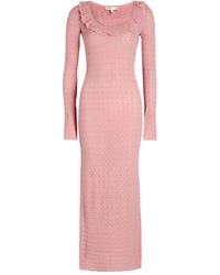 LoveShackFancy - Tawnie Ruffled Knit Maxi Dress - Lyst