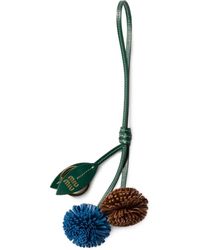 Miu Miu - Leather Leaf-Detail Keyring - Lyst