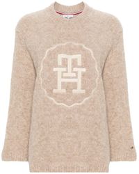 Tommy Hilfiger - Pullover mit Logo-Stickerei - Lyst