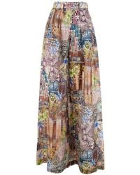 Momoní - Floral-Print Palazzo Pants - Lyst