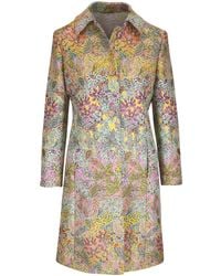 Etro - Floral Jacquard Coat - Lyst