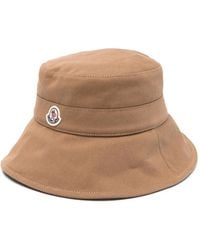 Moncler - Fischerhut Mit Logo-Patch - Lyst